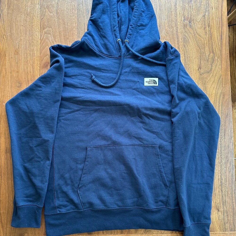 The North Face Heritage Patch Pullover Hoodie - Men's Large - Navy Blue